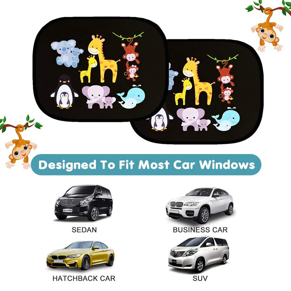 Baby Car Sun Shades (2-Pack) UV Protection by HitMyNeed