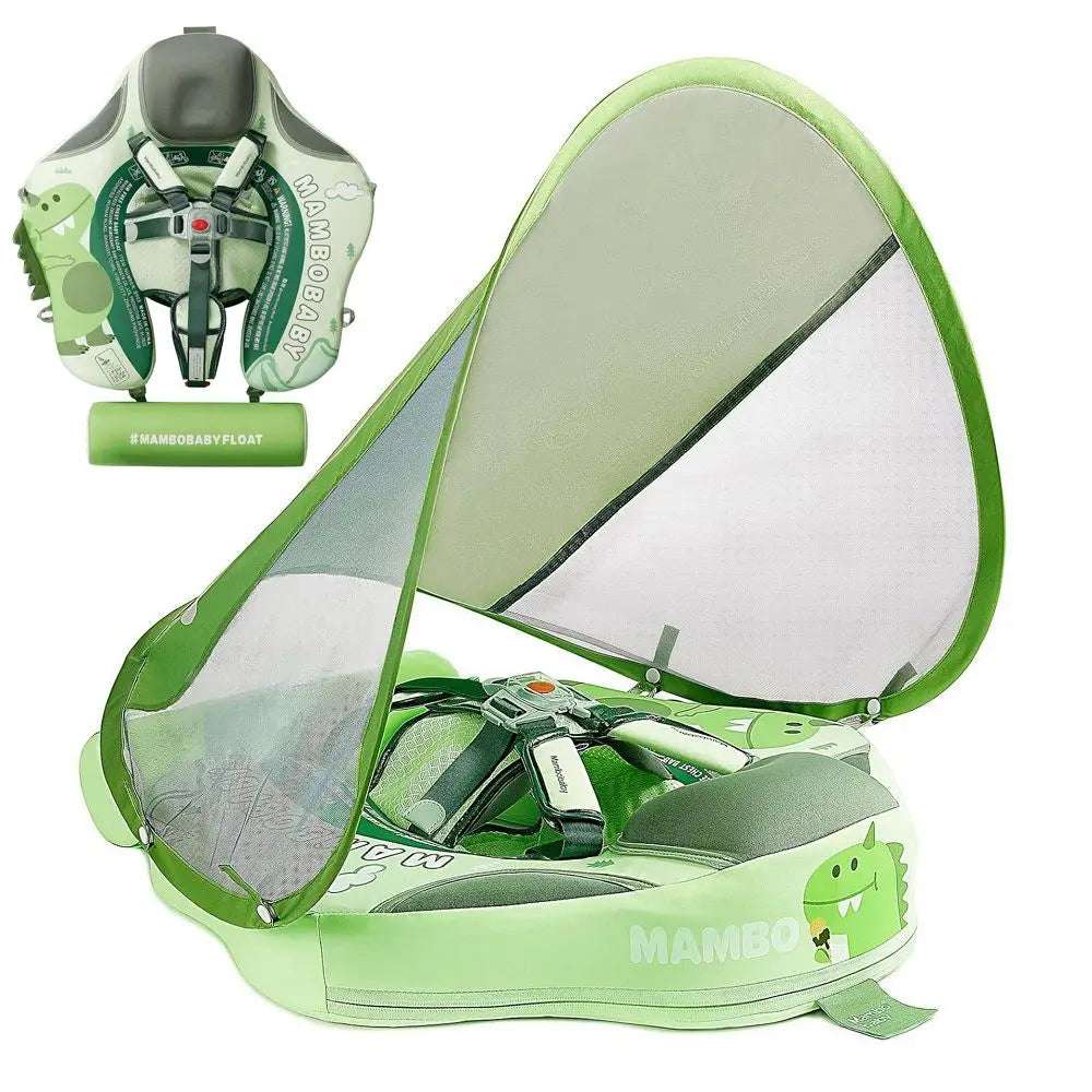 Baby Chest Float Swim Trainer for Toddlers pu-dinosaur-green by HitMyNeed