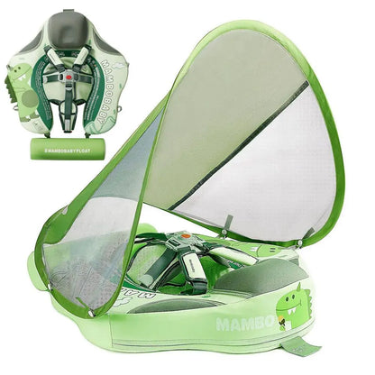 Baby Chest Float Swim Trainer for Toddlers pu-dinosaur-green by HitMyNeed
