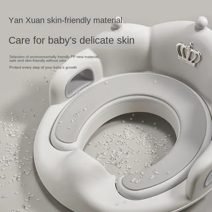 Baby & Child Toilet Training Seat Ring with Cushion by HitMyNeed