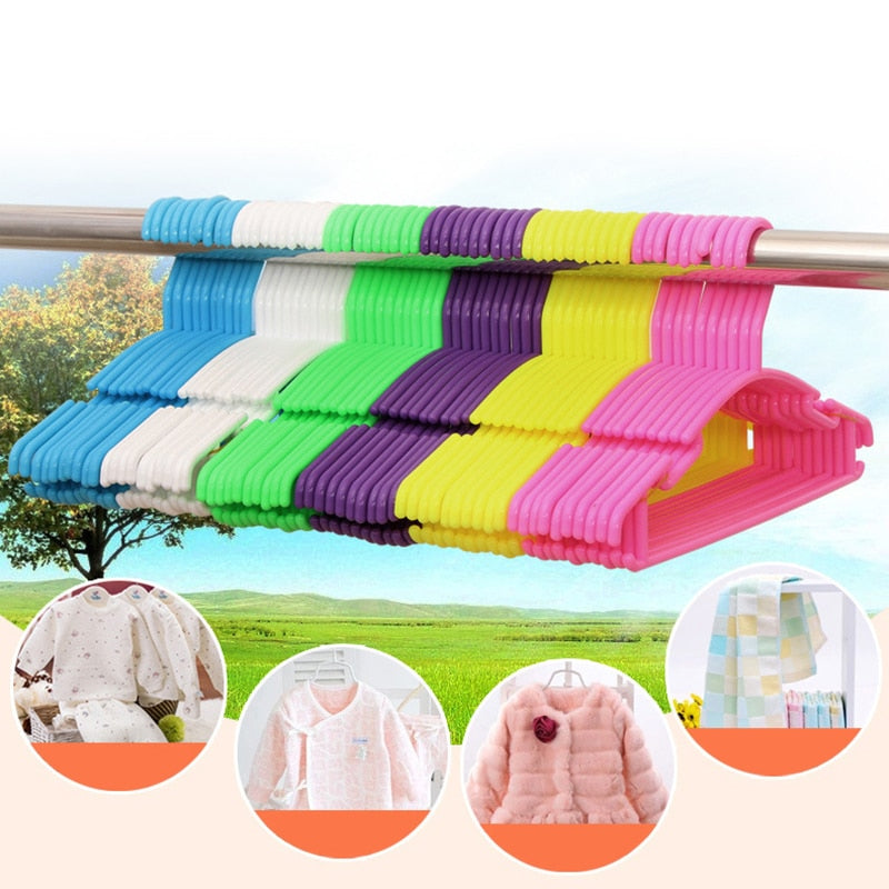 Baby Clothes Hanger White Set (10pcs) - 27cm by HitMyNeed