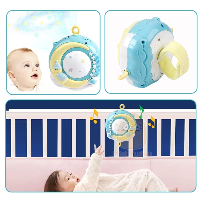 Baby Crib Mobile with Projector and Music Box by HitMyNeed