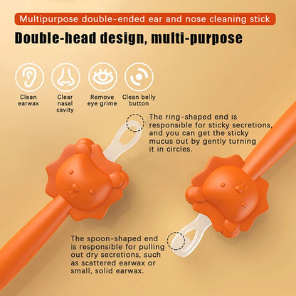 Baby Double-Ended Silicone Ear & Nose Cleaner Spoon by HitMyNeed