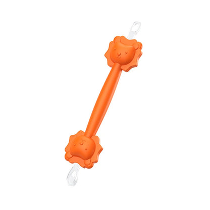 Baby Double-Ended Silicone Ear & Nose Cleaner Spoon orange by HitMyNeed