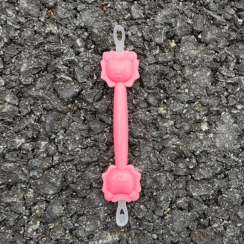Baby Double-Ended Silicone Ear & Nose Cleaner Spoon pink by HitMyNeed