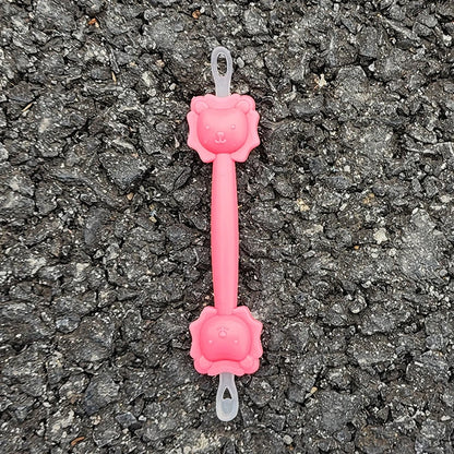 Baby Double-Ended Silicone Ear & Nose Cleaner Spoon pink by HitMyNeed
