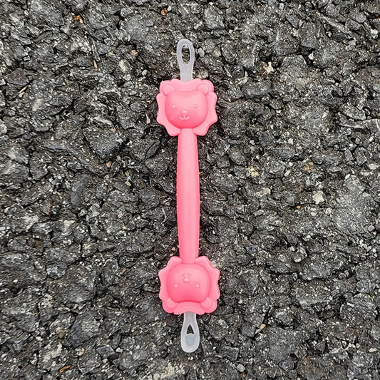 Baby Double-Ended Silicone Ear & Nose Cleaner Spoon pink by HitMyNeed