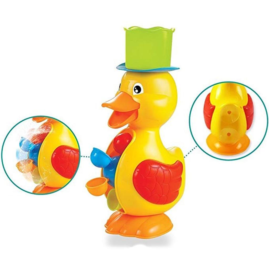 Baby Duck Bath Toy with Water Wheel and Scoop by HitMyNeed