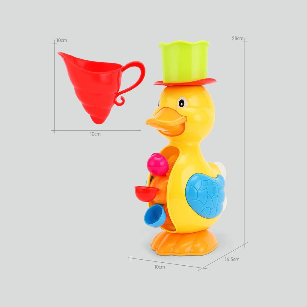Baby Duck Bath Toy with Water Wheel and Scoop by HitMyNeed