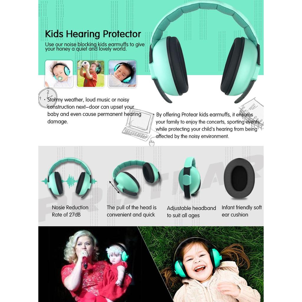 Baby Ear Muffs Hearing Protection (3m-4y) by HitMyNeed
