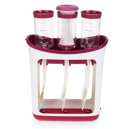Baby Food Squeezer with Reusable Food Pouches by HitMyNeed