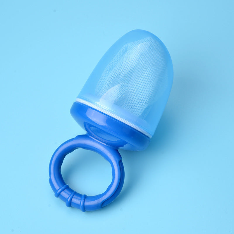 Baby Fruit Mesh Teether Pacifier Feeder blue by HitMyNeed