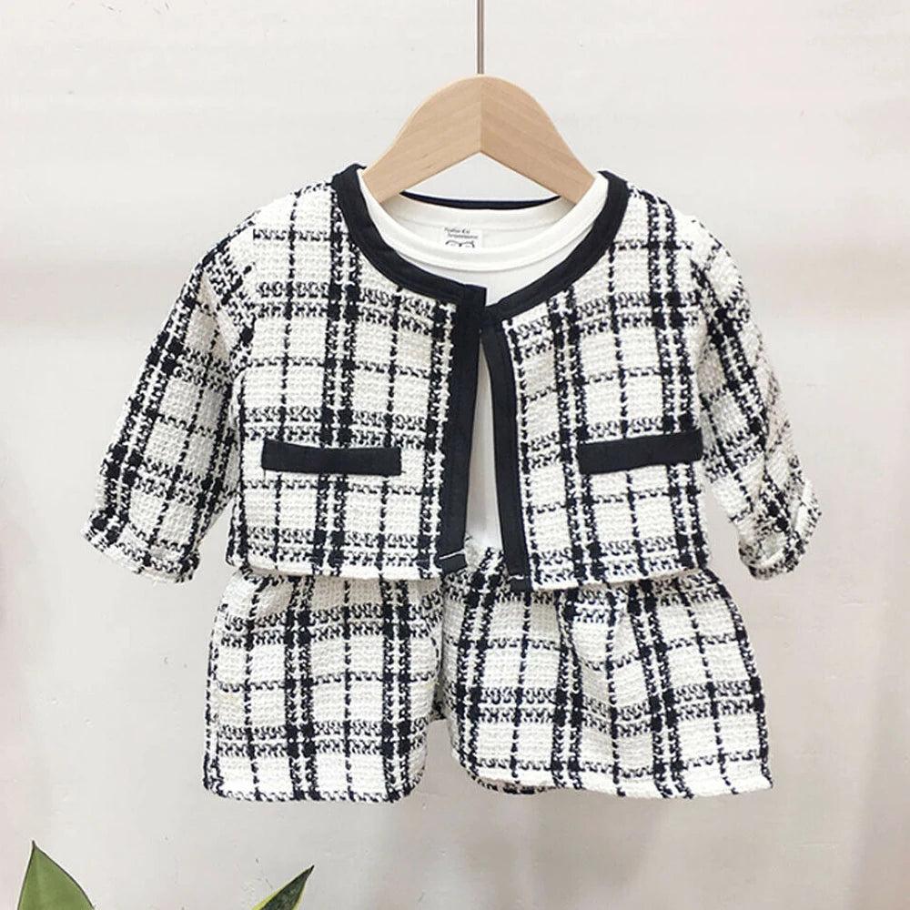 Baby Girl Plaid Coat and Tutu Dress Set 0-6 Years by HitMyNeed