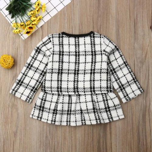 Baby Girl Plaid Coat and Tutu Dress Set 0-6 Years by HitMyNeed