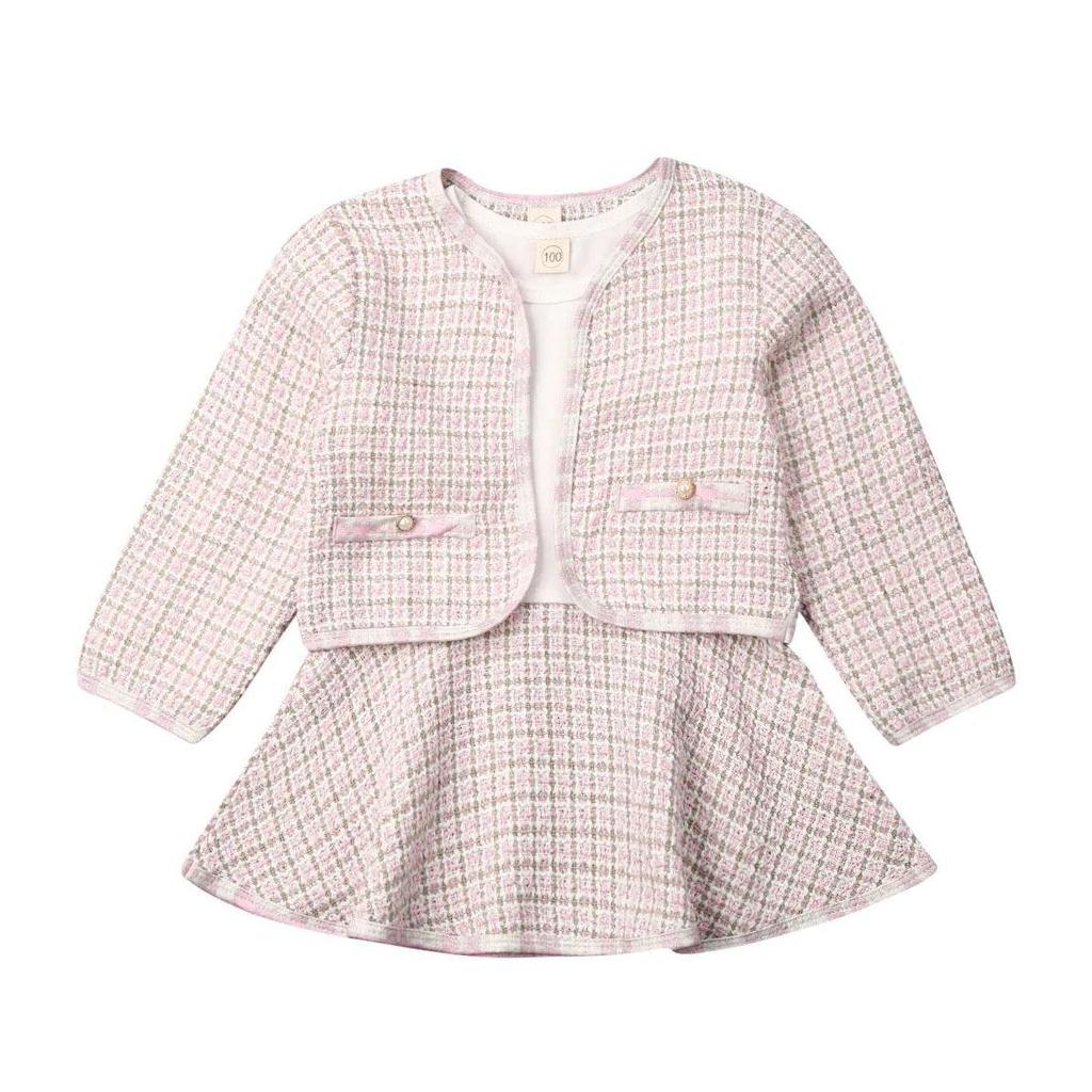 Baby Girl Plaid Coat and Tutu Dress Set 0-6 Years pink 6-to-12m by HitMyNeed