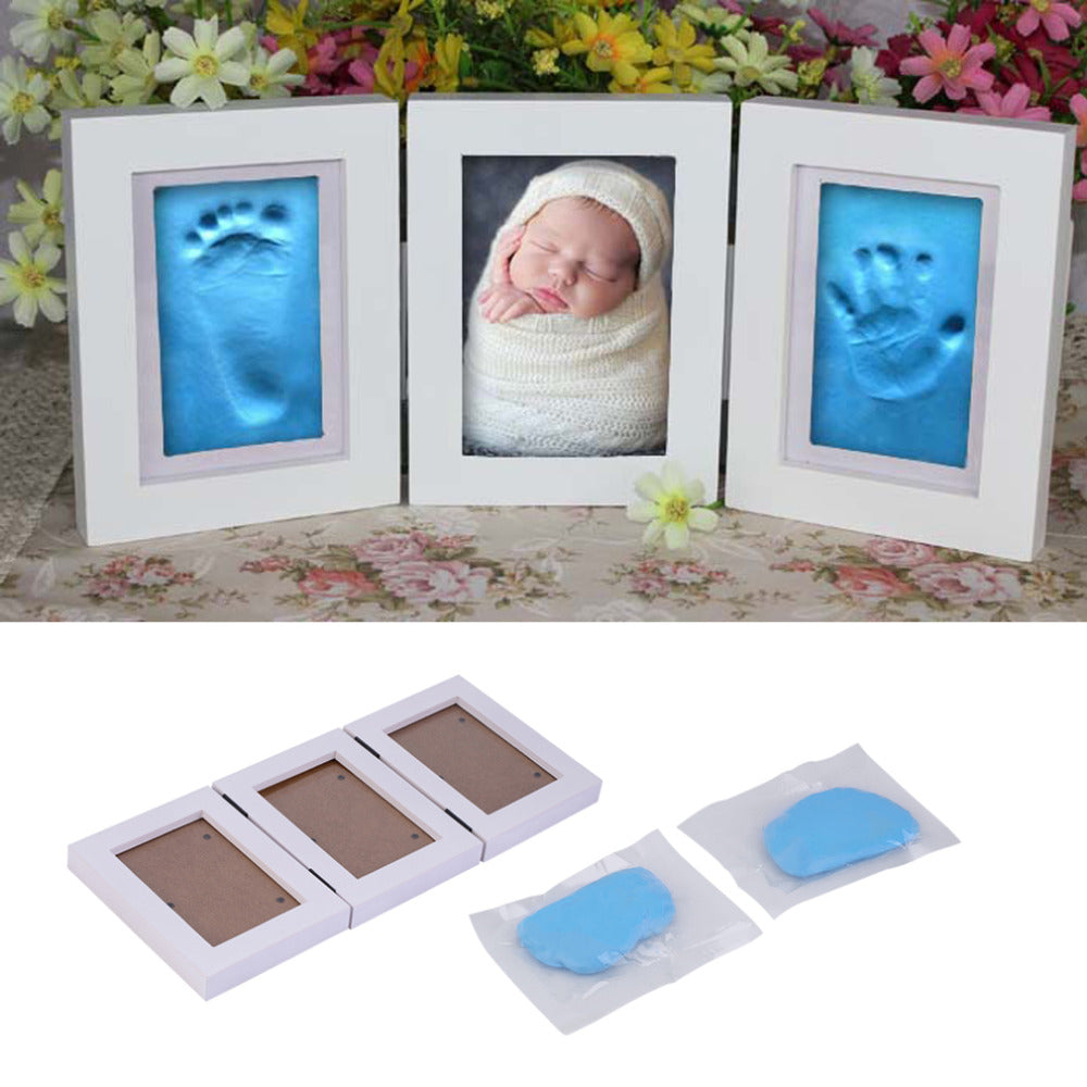 Baby Handprint and Footprint Photo Frame Keepsake by HitMyNeed