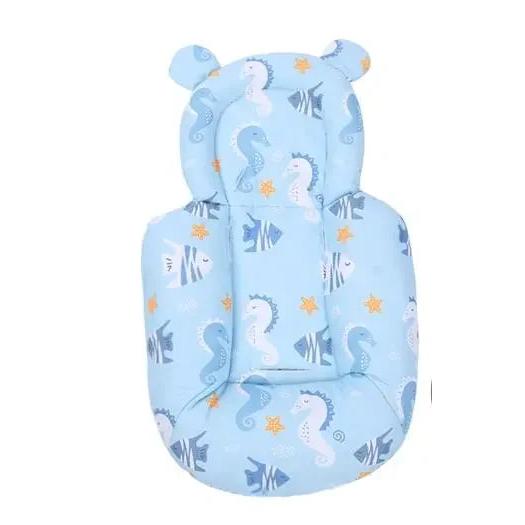 Baby Lumbar Support Cushion for Rocker & Stroller blue by HitMyNeed
