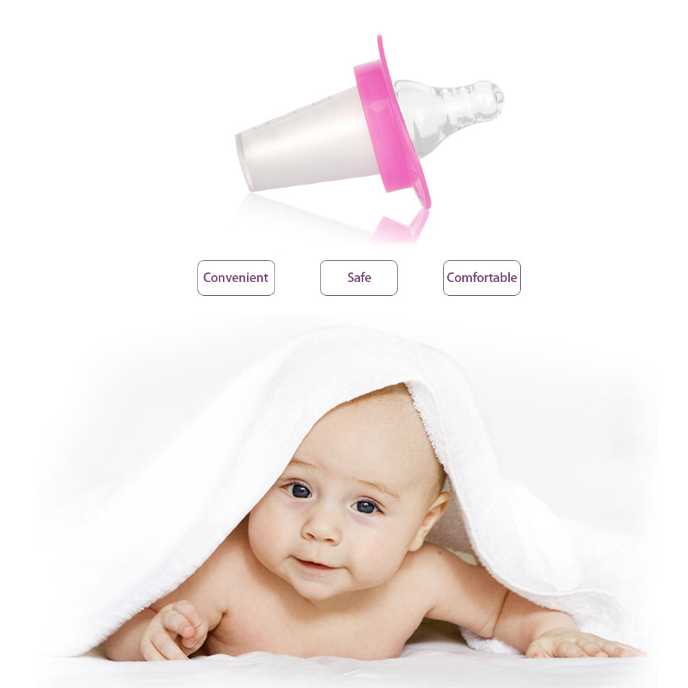 Baby Medicine Dispenser Cup Dropper with Silicone Nipple by HitMyNeed