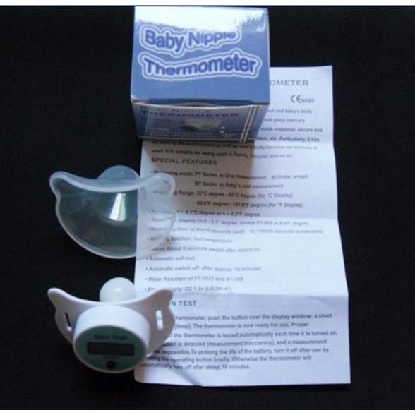Baby Pacifier Thermometer for Newborns and Toddlers by HitMyNeed