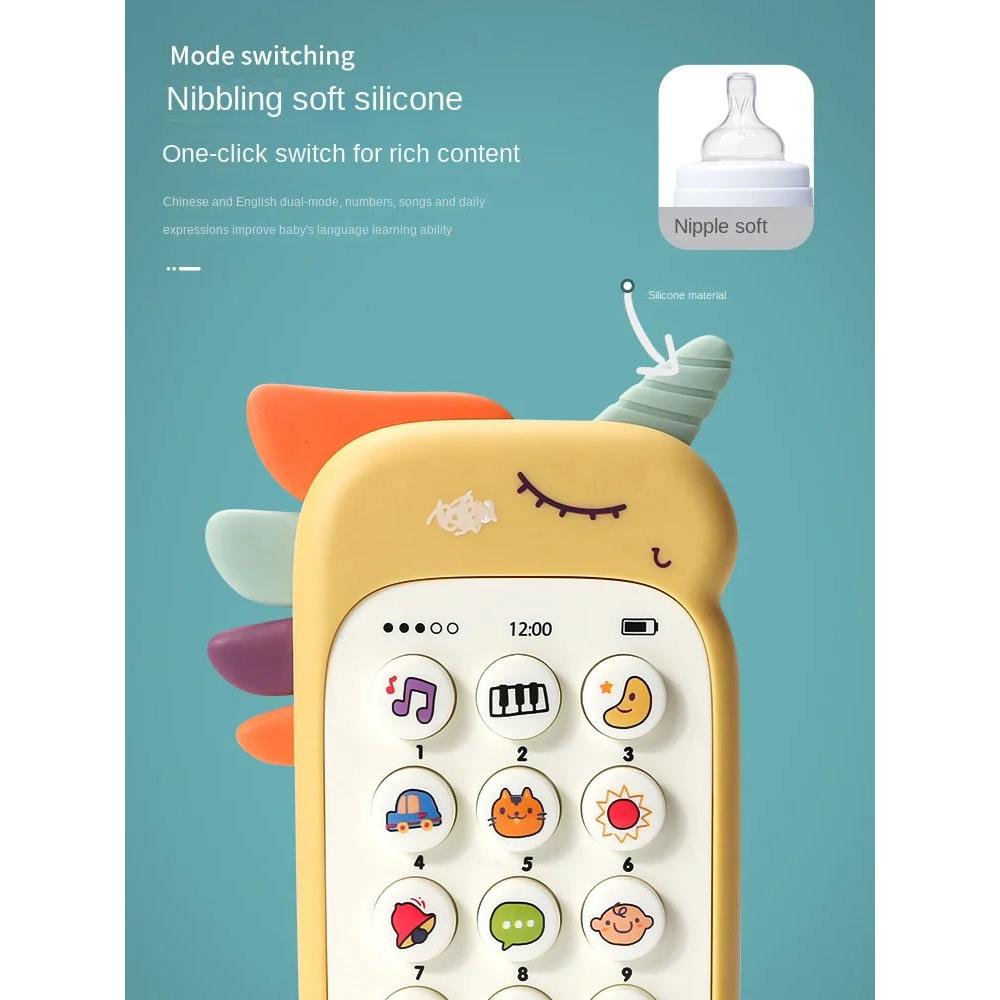 Baby Phone Toy with Music, Lights & Teether by HitMyNeed