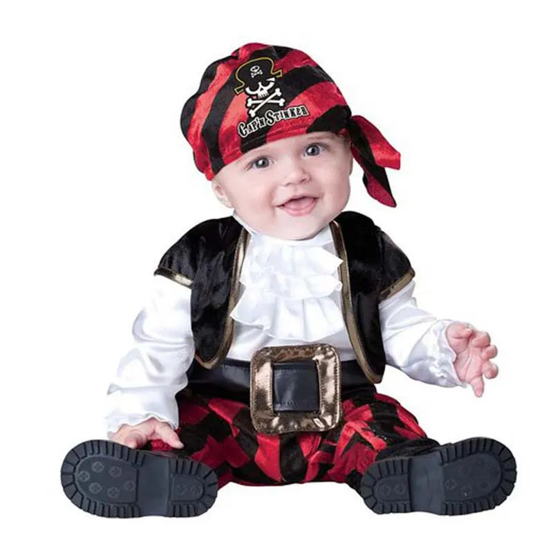 Baby Pirate Captain Costume Romper Set by Umorden 110-3-4t by HitMyNeed
