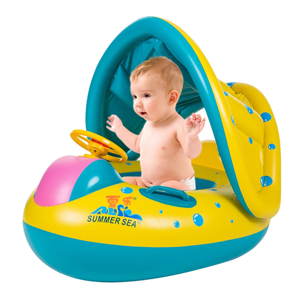 Baby Pool Float with Canopy for Beach and Pool by HitMyNeed