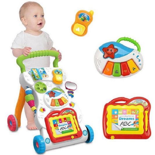 Baby Push Along Walker with Activity Center by HitMyNeed