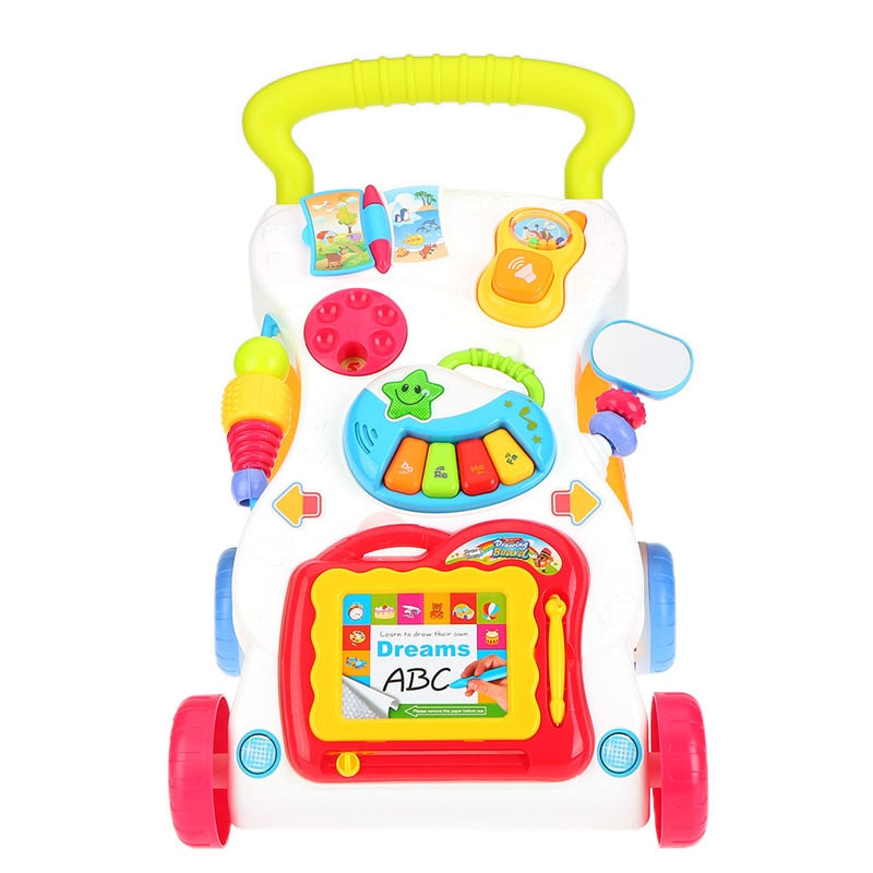 Baby Push Along Walker with Activity Center by HitMyNeed