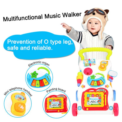 Baby Push Along Walker with Activity Center by HitMyNeed
