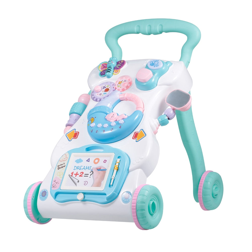 Baby Push Walker with 4 Wheels and Activity Panel by HitMyNeed