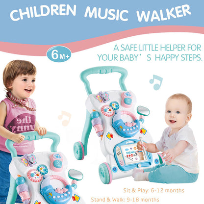 Baby Push Walker with 4 Wheels and Activity Panel by HitMyNeed