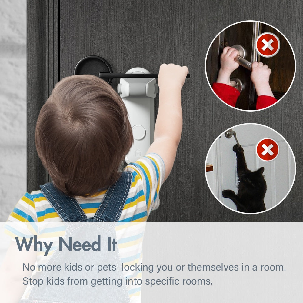 Baby Safe Door Lever Lock Childproof Handle Guard by HitMyNeed