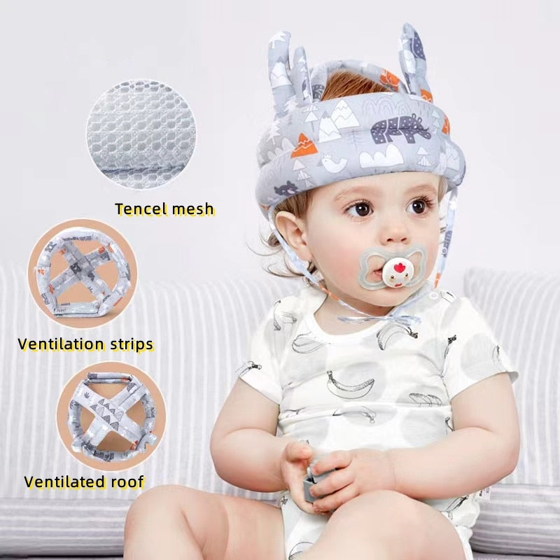 Baby Safety Helmet Adjustable Toddler Head Protector by HitMyNeed