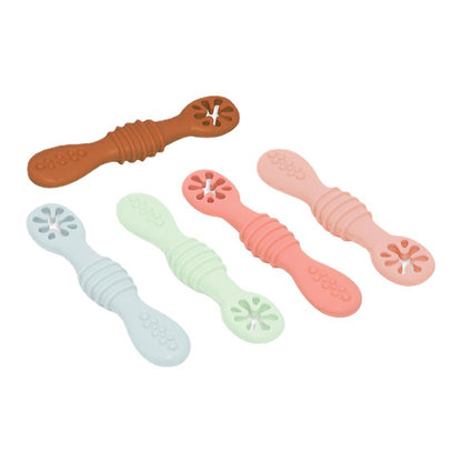 Baby Self-Feeding Silicone Weaning Spoons (Set of 2) by HitMyNeed