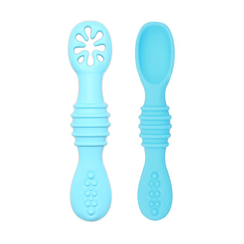 Baby Self-Feeding Silicone Weaning Spoons (Set of 2) a by HitMyNeed