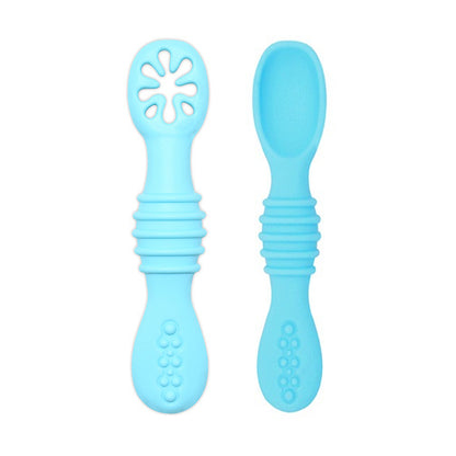 Baby Self-Feeding Silicone Weaning Spoons (Set of 2) a by HitMyNeed