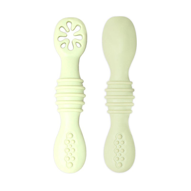 Baby Self-Feeding Silicone Weaning Spoons (Set of 2) e by HitMyNeed