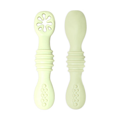 Baby Self-Feeding Silicone Weaning Spoons (Set of 2) e by HitMyNeed