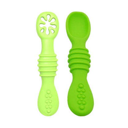 Baby Self-Feeding Silicone Weaning Spoons (Set of 2) g by HitMyNeed