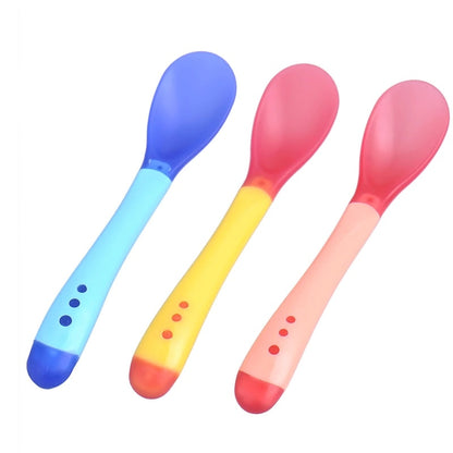 Baby Silicone Heat-Sensing Spoons Set (3 Pack) by HitMyNeed