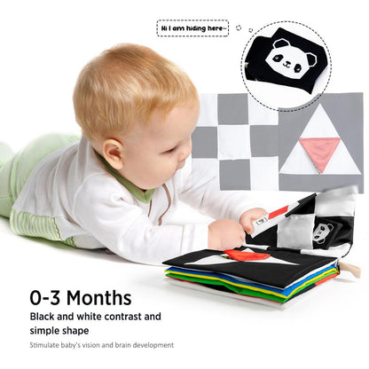 Baby Soft Cloth Book with High-Contrast Pages by HitMyNeed
