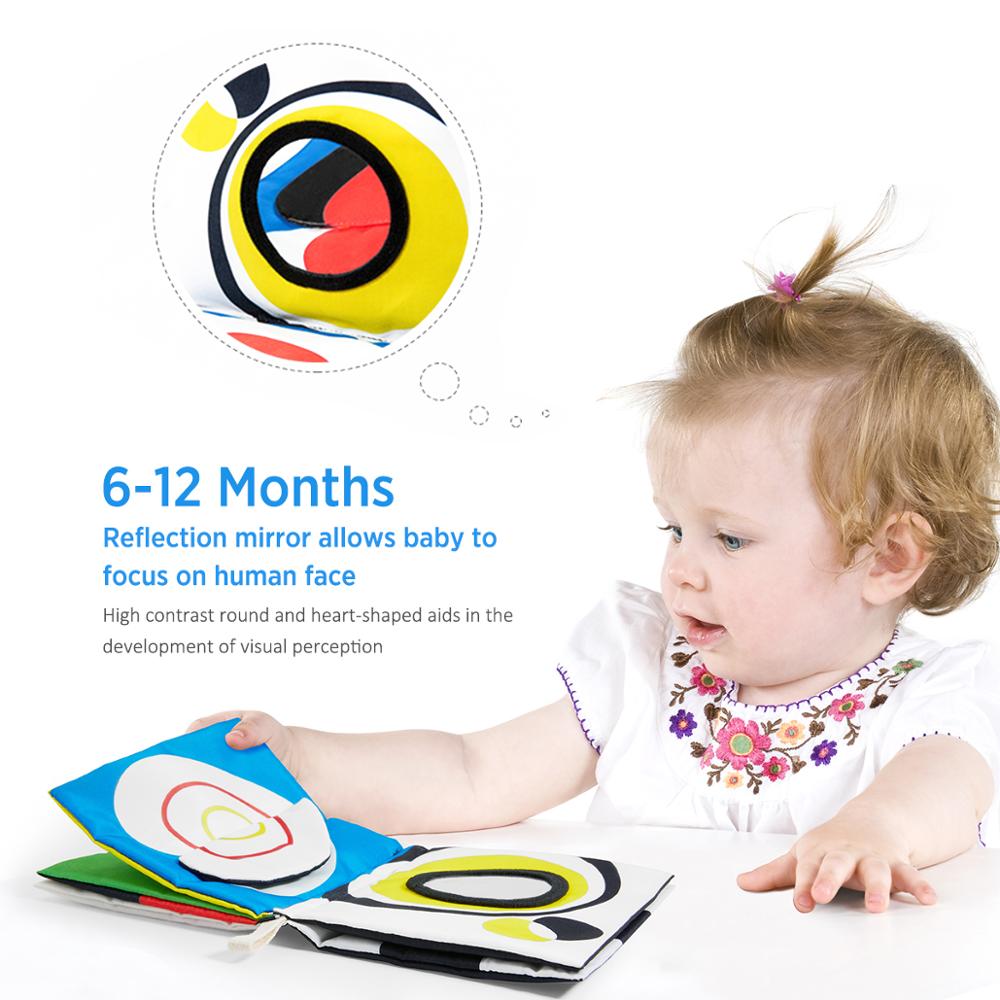 Baby Soft Cloth Book with High-Contrast Pages by HitMyNeed