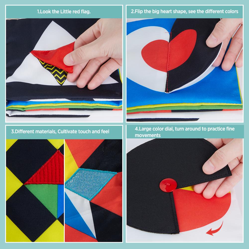 Baby Soft Cloth Book with High-Contrast Pages by HitMyNeed