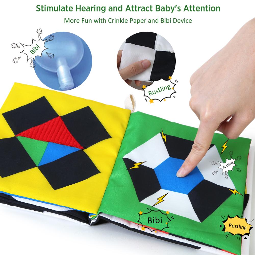 Baby Soft Cloth Book with High-Contrast Pages by HitMyNeed
