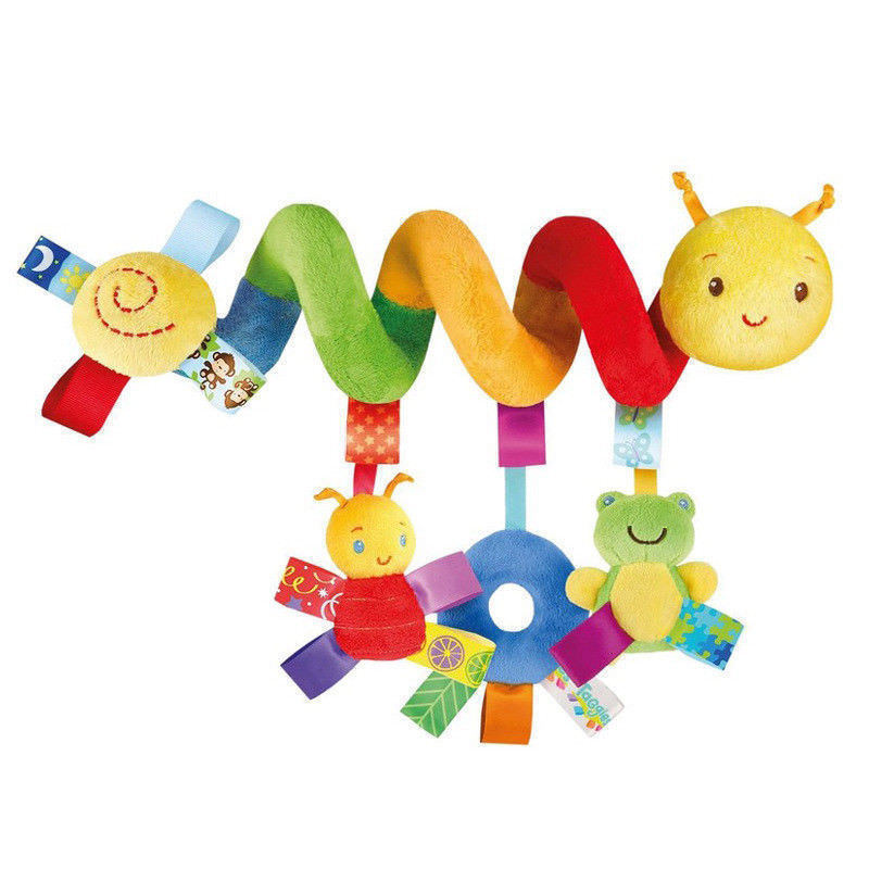 Baby Spiral Car Seat Toy with Plush Hanging Toys by HitMyNeed