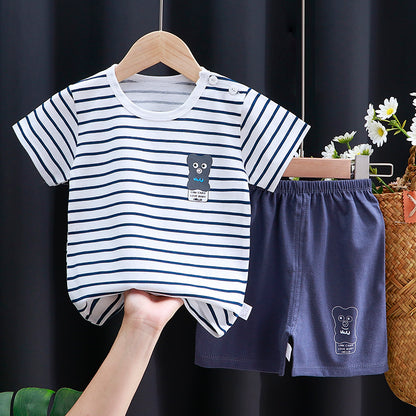 Baby & Toddler Cotton Cartoon T-Shirt and Shorts Set set11 3t by HitMyNeed