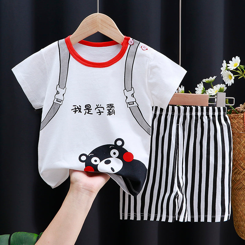 Baby & Toddler Cotton Cartoon T-Shirt and Shorts Set set12 3t by HitMyNeed