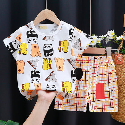 Baby & Toddler Cotton Cartoon T-Shirt and Shorts Set set13 3t by HitMyNeed