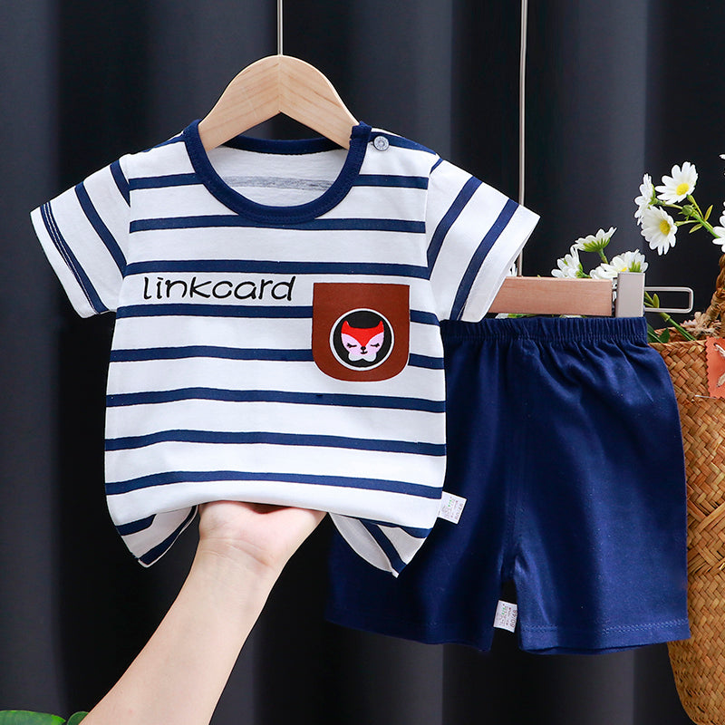 Baby & Toddler Cotton Cartoon T-Shirt and Shorts Set set6 18m by HitMyNeed