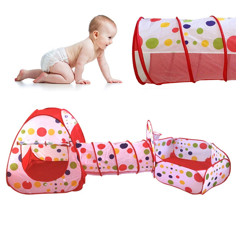 Baby Tunnel 3PC Portable Playhouse Set by HitMyNeed